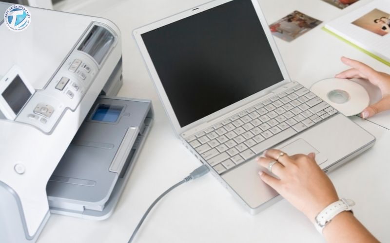 Cách sử dụng máy in Canon LBP 2900 bước 2 kết nối máy Canon LBP 2900 với máy tính